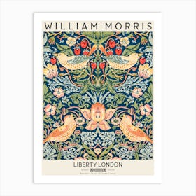 Liberty Print William Morris Strawberry Thief Pattern Art Print