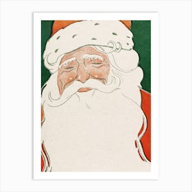 Vintage Santa Art Print