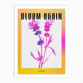 Hot Pink Lavender Poster Art Print