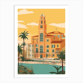 Lagos Nigeria Travel Illustration 3 Art Print