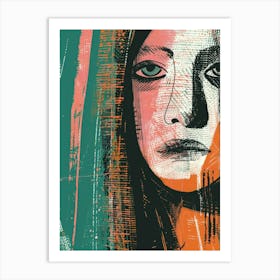 Woman'S Face 87 Art Print