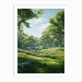 Grassy Meadow Art Print