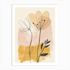 Asuncion Flower Market Boho Minimalist Style Art Print