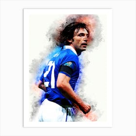 Andrea Pirlo Italy Style Art Print