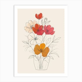 Flowers In A Vase Art Print