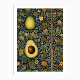 William Morris Avocado Tree Art Print