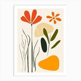 Flowers And Leaves 44 Art Print