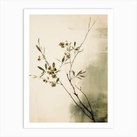 Green Twig No 1 Art Print