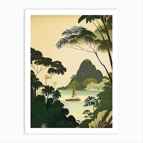 Palawan Island Malaysia Rousseau Inspired Tropical Destination Art Print