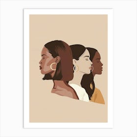 Three Black Women Art Print