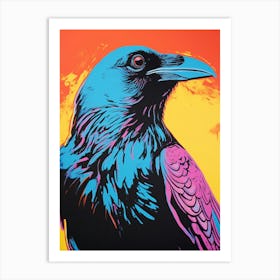 Andy Warhol Style Bird Raven 2 Art Print