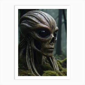 Alien Head Art Print