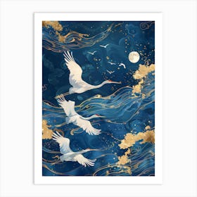 Cranes In The Sky 2 Art Print