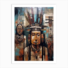Indian Painting, Native american Art Print