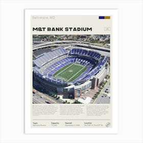 Baltimore Ravens - M&T Bank Stadium 1 Art Print