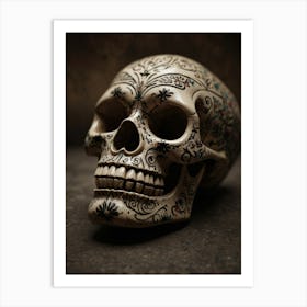 Day Of The Dead Skull Art Print