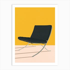Barcelona Chair By Mies Van Der Rohe Art Print