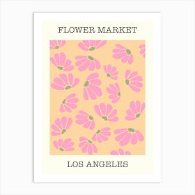Flower Market Los Angeles  Art Print