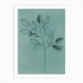 Tree With Leaves Art Print