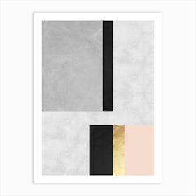 Geometric textures composition 11 Art Print