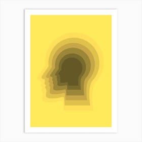 Into The Unknown In Yellow Art Print