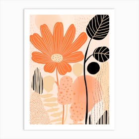 Abstract Floral Print Art Print