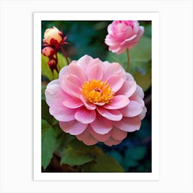 Dahlia Flower 1 Art Print