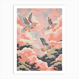 Vintage Japanese Inspired Bird Print Harrier Art Print