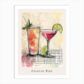 Cocktail Time Poster 5 Art Print