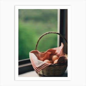 Basket Of Eggs Art Print