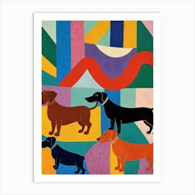 Dachshunds Art Print