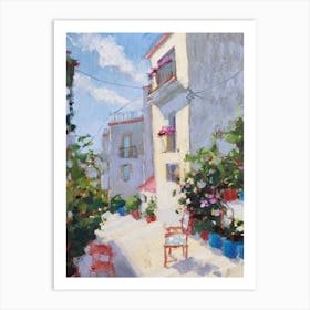 Sunny Day In Old Town Of Alicante, Spain Art Print