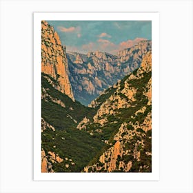 Calanques National Park 2 France Vintage Poster Art Print