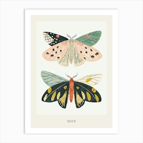 Colourful Insect Illustration Moth 38 Poster Art Print