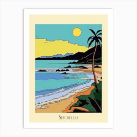 Poster Of Minimal Design Style Of Seychelles 8 Art Print