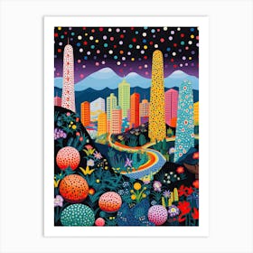 San Francisco, Illustration In The Style Of Pop Art 3 Art Print