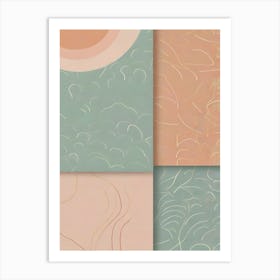 Abstract Pastel Pattern 3 Art Print