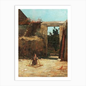 French Farmyard (1867), Winslow Homer Art Print