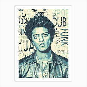 Bruno Mars 1 Art Print