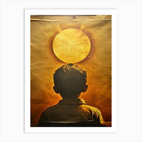 Boy Looking At The Sun Art Print