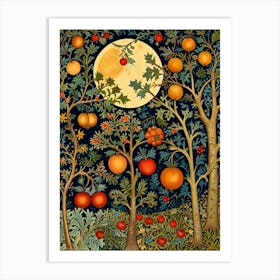 William Morris Moonlight In The Orchard 1 Art Print