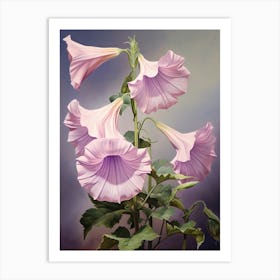 Floral Illustration Canterbury Bells Art Print