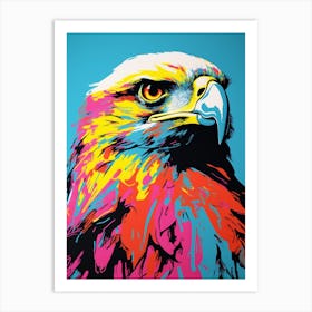 Andy Warhol Style Bird Hawk 2 Art Print