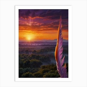 Lion King Feather Art Print