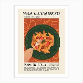 Penne All'Arrabbiata Art Print