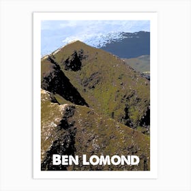 Ben Lomond, Mountain, Scottish Highlands, Munro, Himalaya, Climbing, Wall Print, Art Print