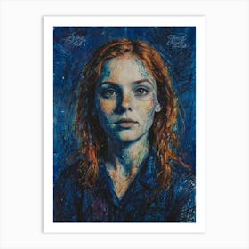 Girl With Red Hair 2 Art Print