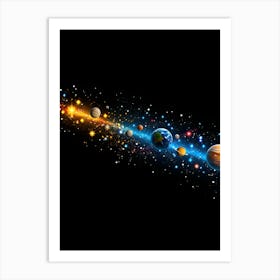 Planets In Space 7 Art Print