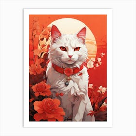 Chinese Cat 1 Art Print