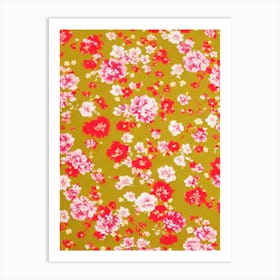 Snapdragon Floral Print Retro Pattern 2 Flower Art Print